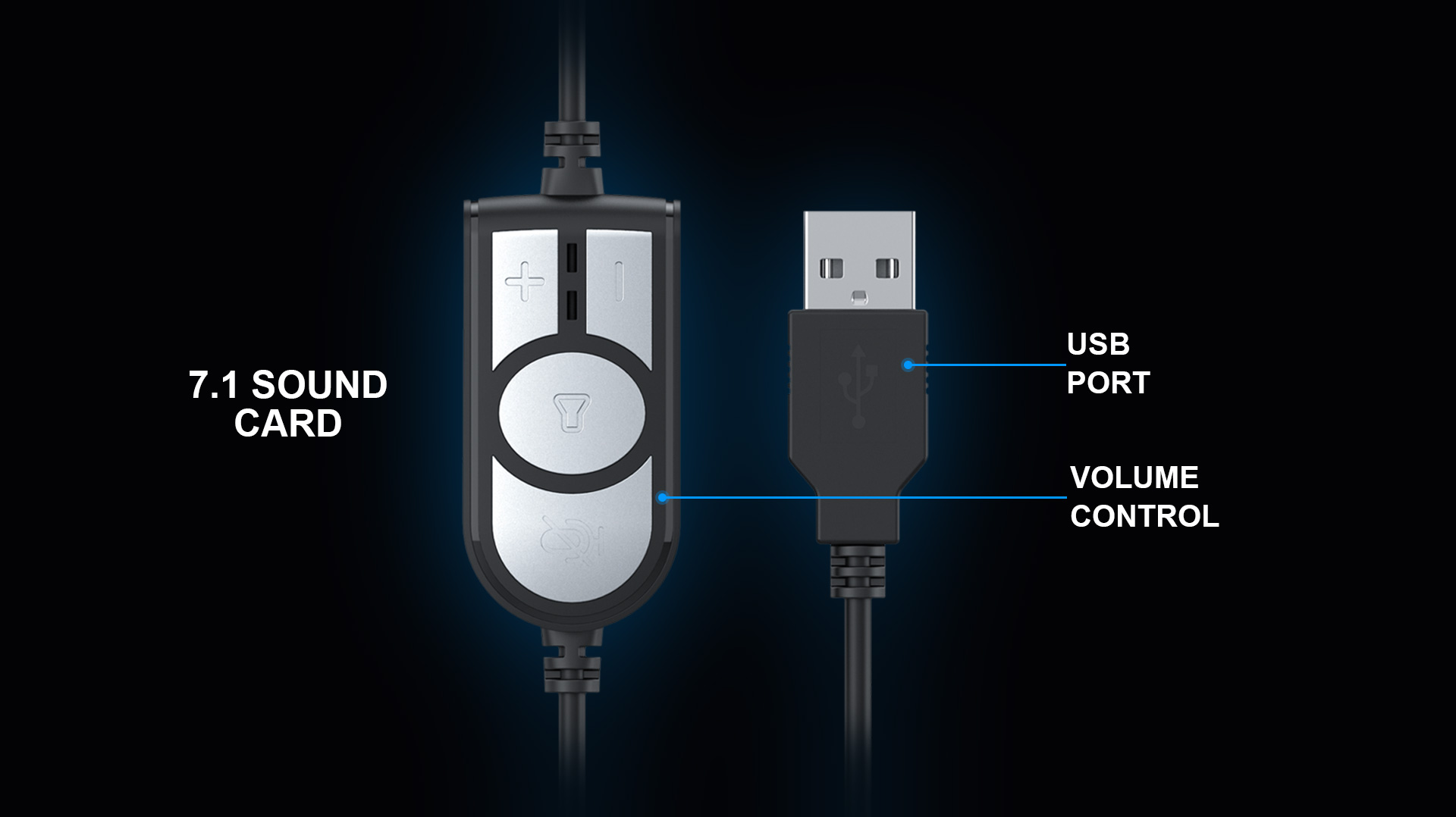 Headset Havit H213U, com Cabo USB e Microfone