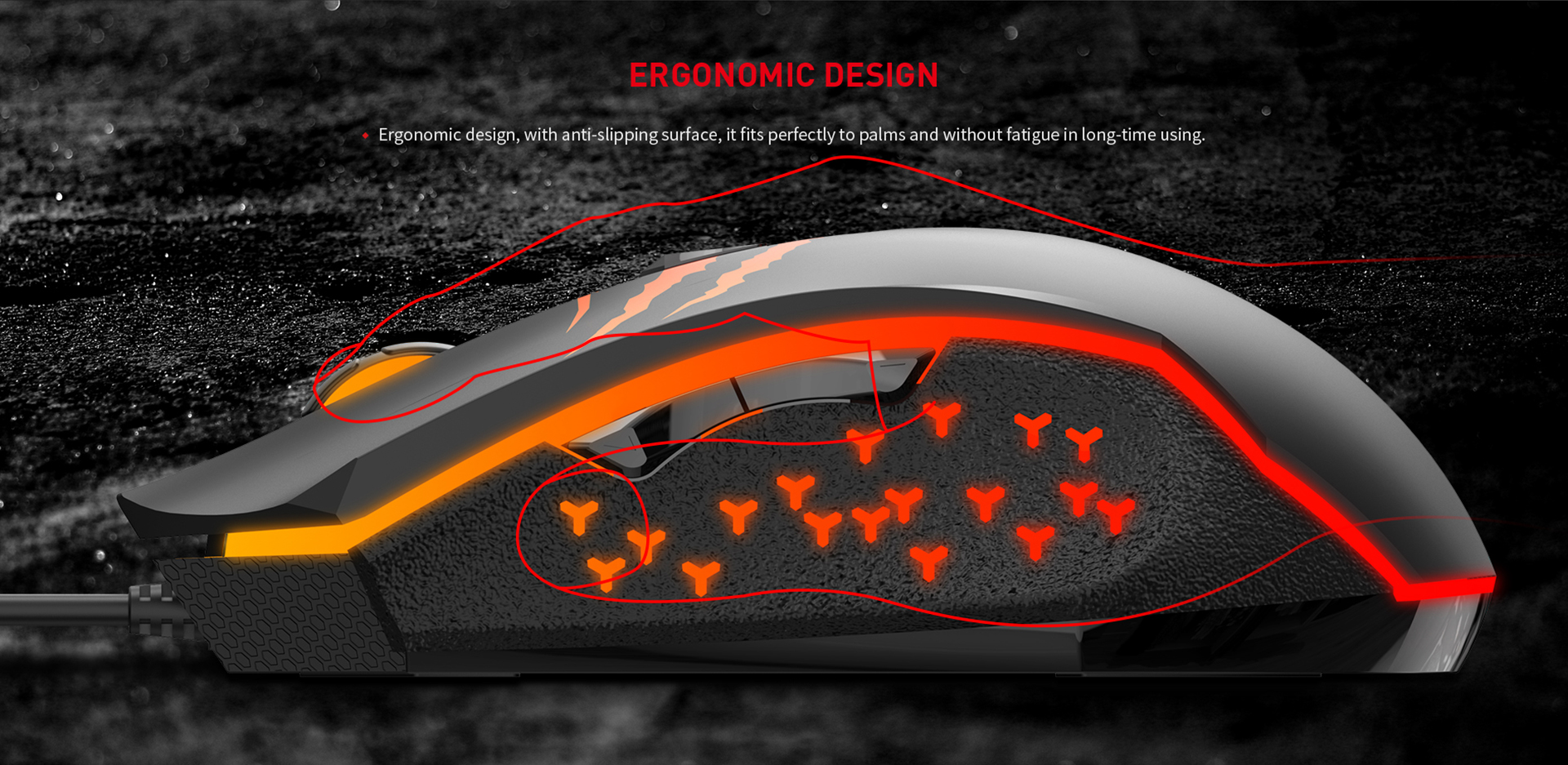 Rato Gaming Havit MS1027 de 2400DPI - Preto