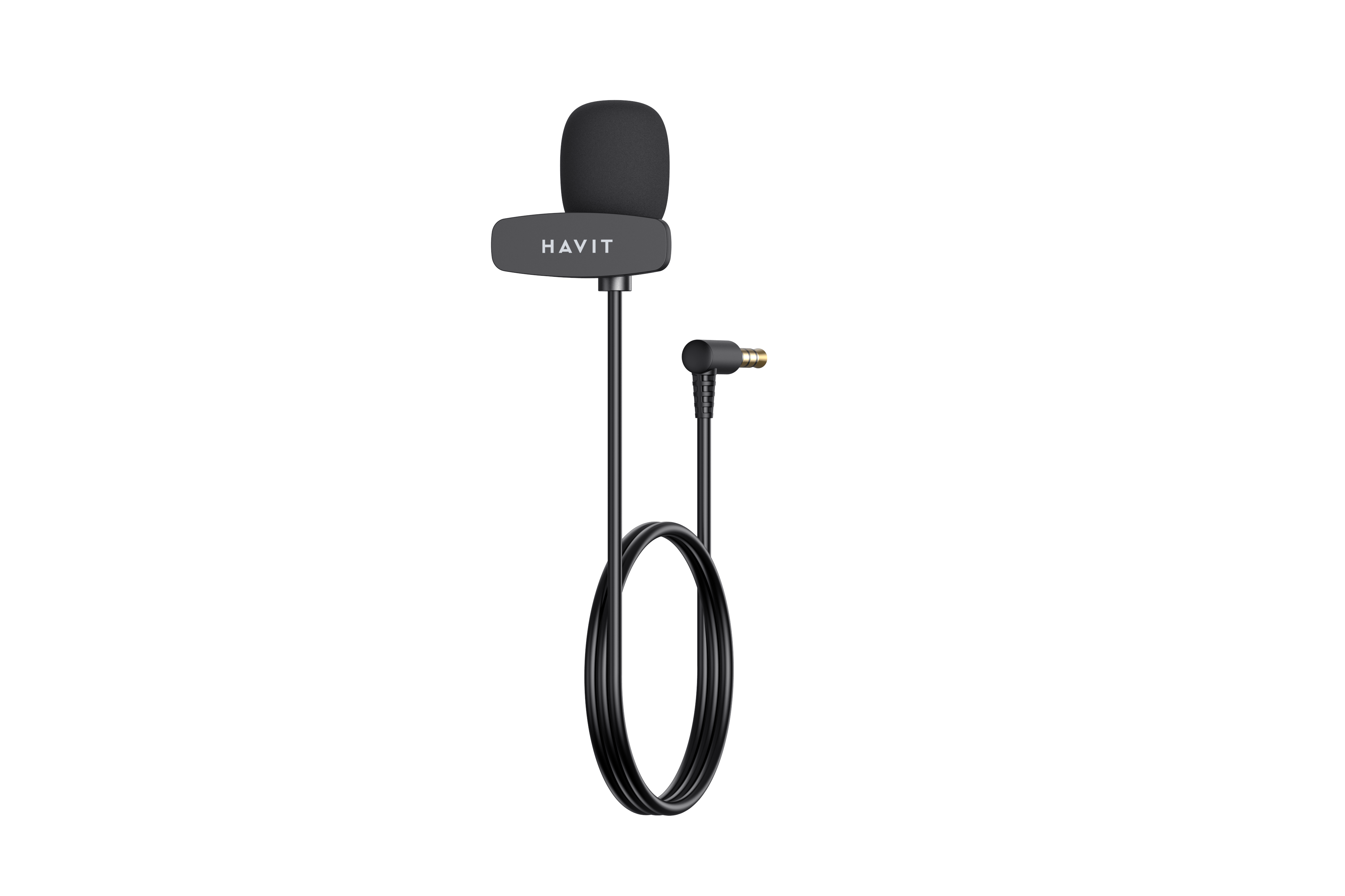 Microfone de Lapela Havit MC361, com Conexão Jack 3.5mm