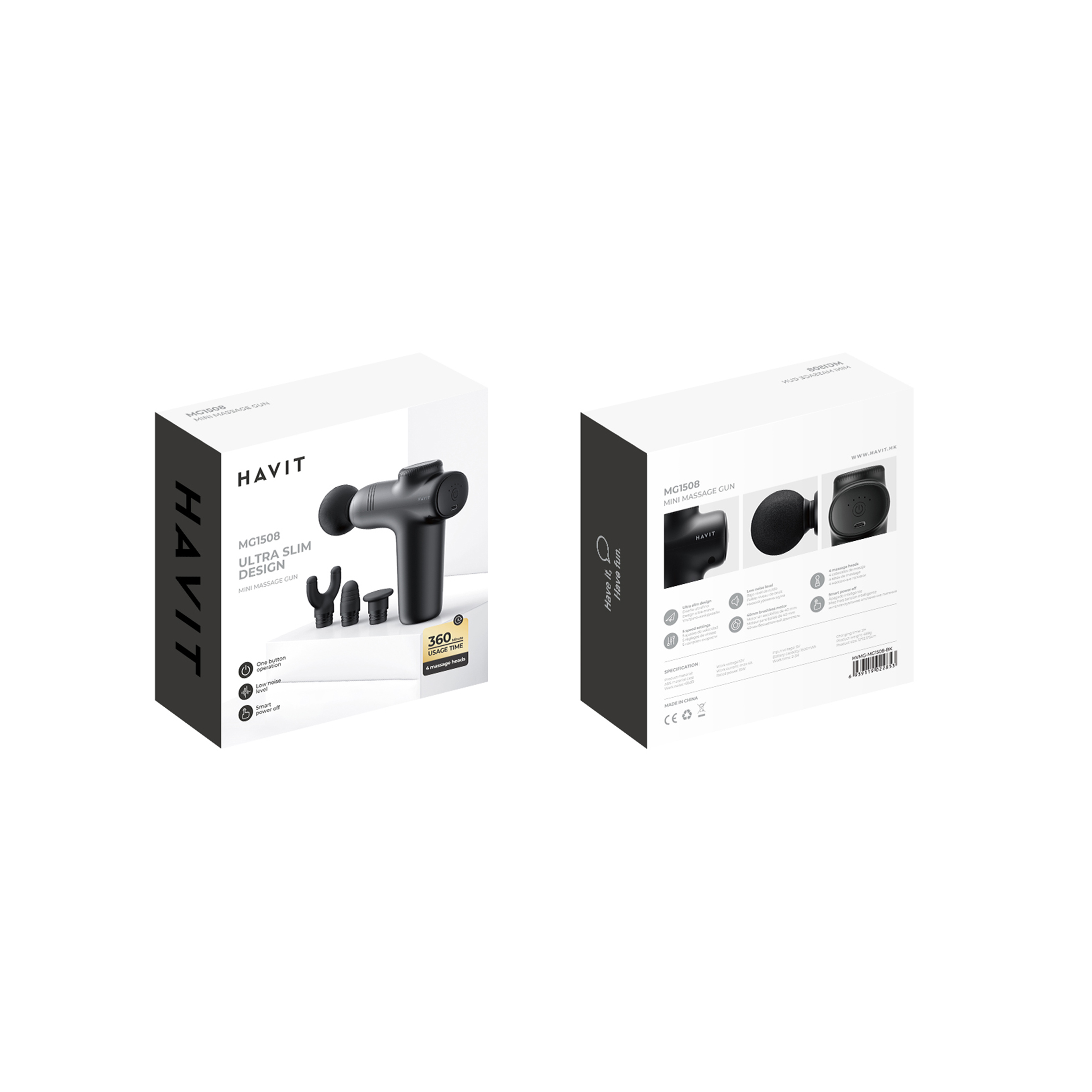 Mini Pistola de Massagem Havit MG1508