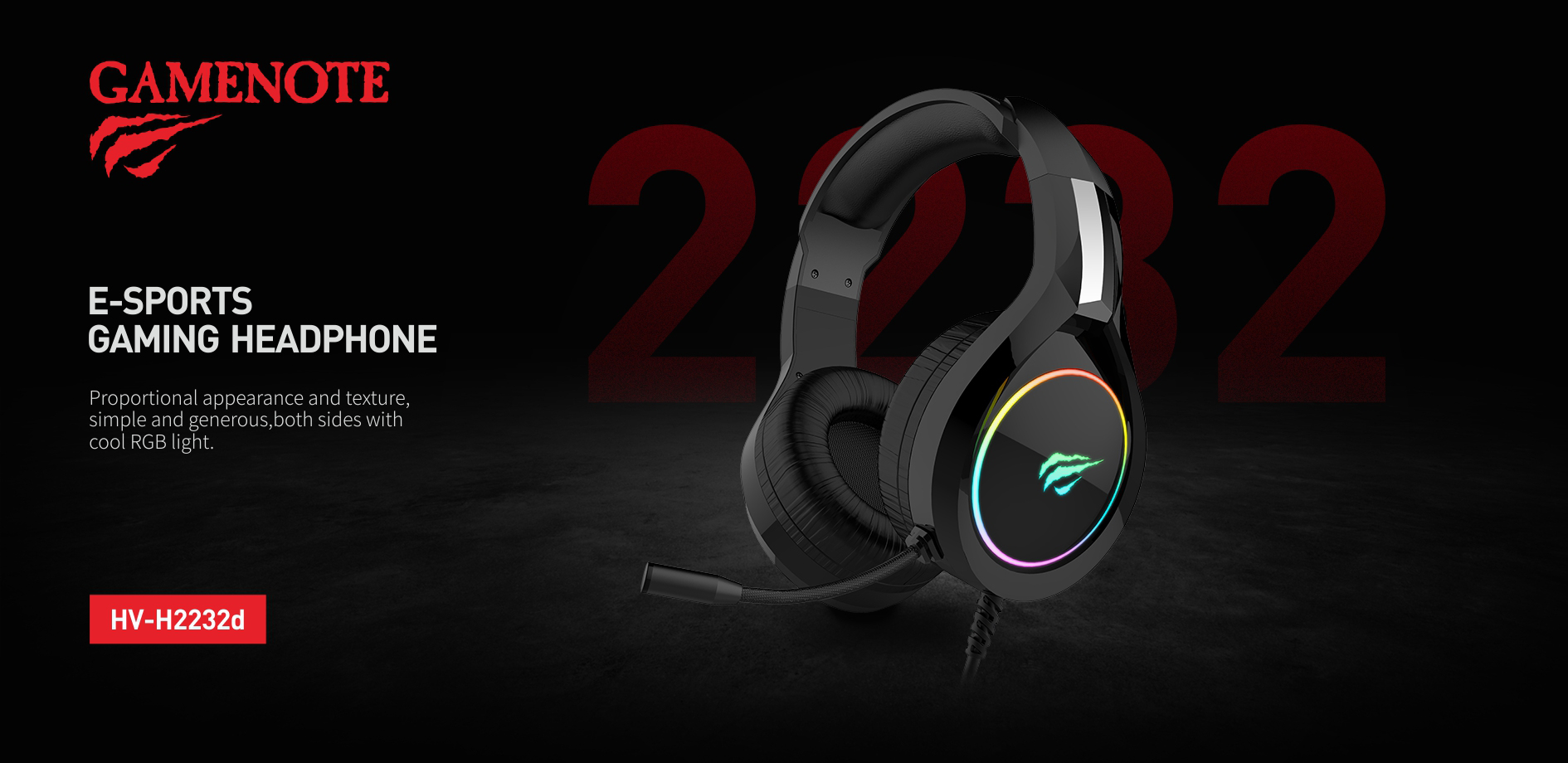 Headset Gaming Havit H2232D, com USB, 2* Jack 3.5mm e Microfone