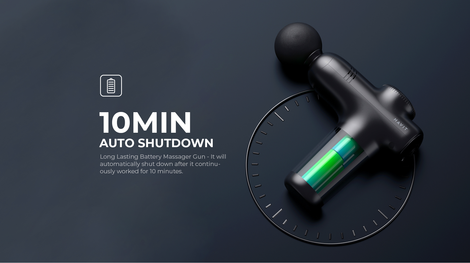 Mini Pistola de Massagem Havit MG1508