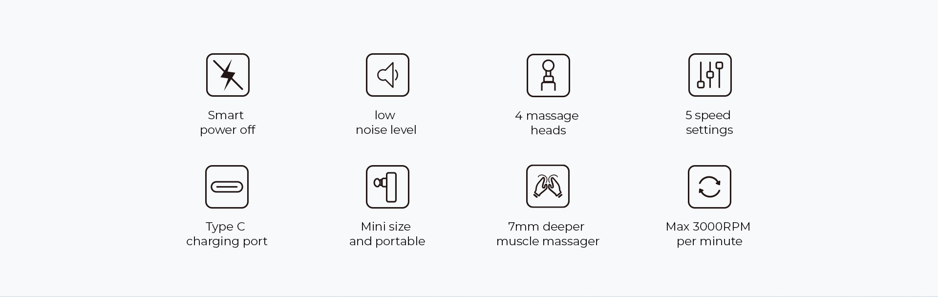 Mini Pistola de Massagem Havit MG1508
