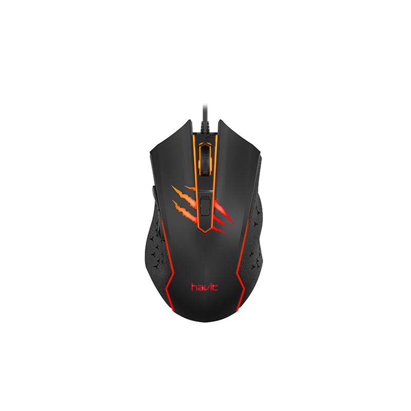 Rato Gaming Havit MS1027 de 2400DPI - Preto