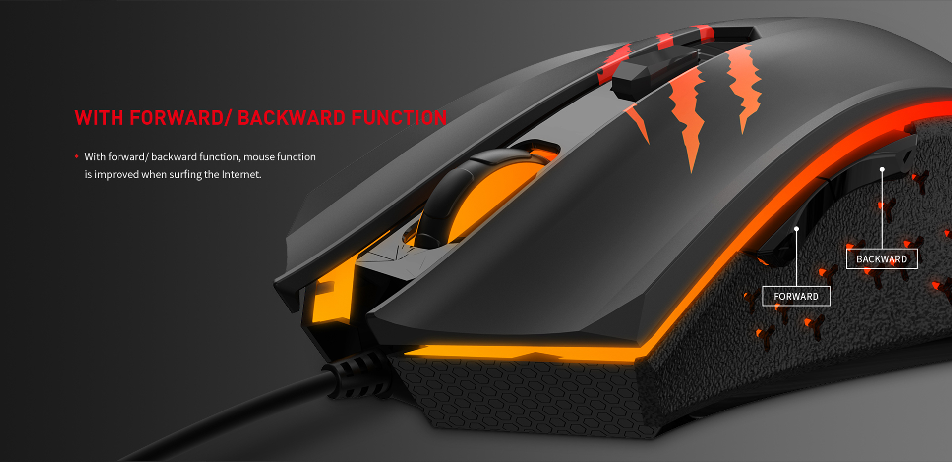 Rato Gaming Havit MS1027 de 2400DPI - Preto